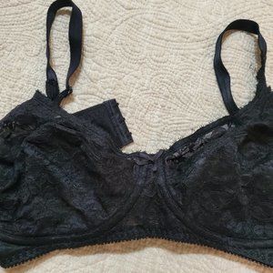 SPECIAL PRICE! (2) bras, BY ADONNA. SIZE 38C. BLACK LACE BRA. Both for $9.00